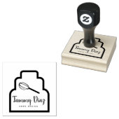 Baker Whisk Bakkerij Taart Logo Rubberstempel (Gestempeld)