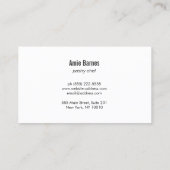 Baker Whisk Logo Bakery Chalkboard Visitekaartje (Achterkant)