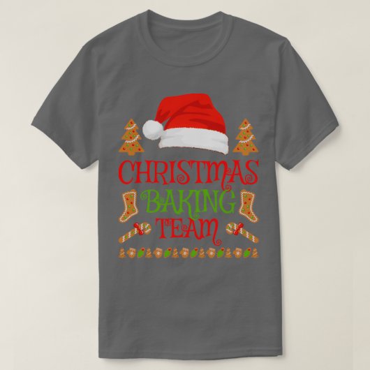 Baker Xmas cadeau kerstcadeauteam Koekjeskoekje Ba T-shirt (Design voorkant)