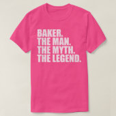 BakerBaker Naam Baker Voornaam T-shirt (Design voorkant)