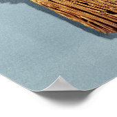 Baker's bord met tarweoren en bloemen poster (Hoek)