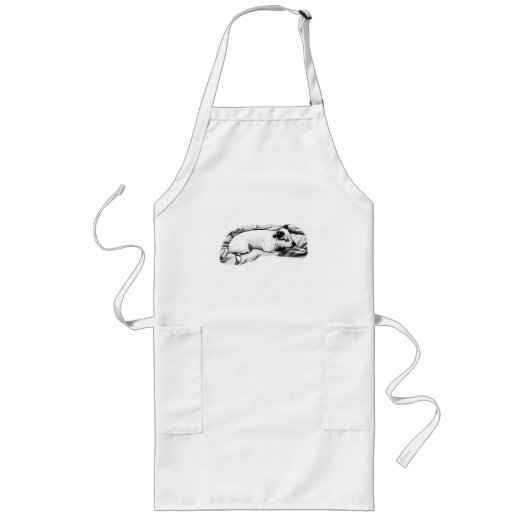 Baker's Buddy op een deken, gespikkeld Lang Schort (Voorkant)