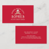 Baker's Chef's Pet Rood Visitekaartje (Voorkant / Achterkant)