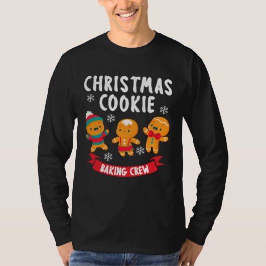 Bakers Christmas Cookie Crew Family Baking Team Gi T-shirt (Voorkant)