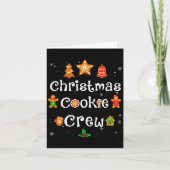 Bakers Christmas Cookie Crew Family Baking Team Ho Kaart (Voorkant)