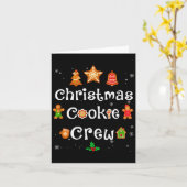 Bakers Christmas Cookie Crew Family Baking Team Ho Kaart (Gele Bloem)