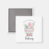 Bakers citeren: "Ik zou liever bakken" Magneet (Voorkant / Achterkant)