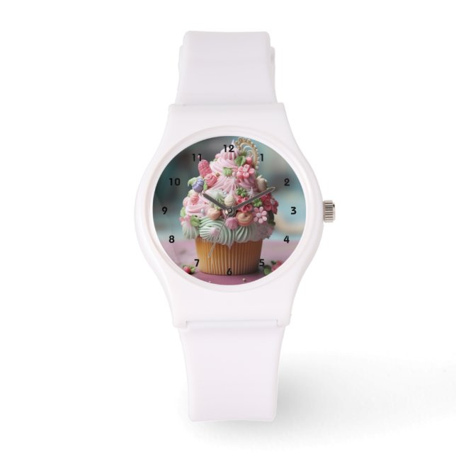 Baker's Cupcake horloge (Voorkant)