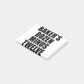 Baker's Dozen Minus Twelve Funny T-Shirt Post-it® Notes (Schuin)