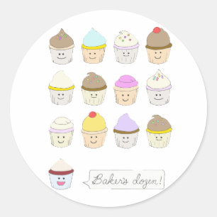 Baker's Dozen Ronde Sticker