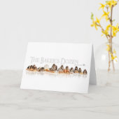 Bakers Dozijn Basset Hound Puppies Kaart (Gele Bloem)