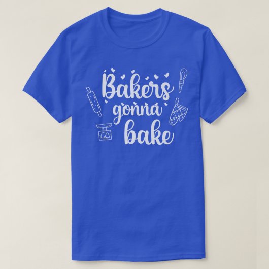Bakers Gonna Bake Baking Cupcake Man Vrouwen T-shirt (Design voorkant)