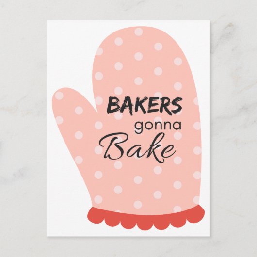 Bakers Gonna Bake Briefkaart (Voorkant)