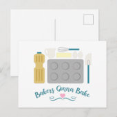 Bakers Gonna Bake Briefkaart (Voorkant / Achterkant)