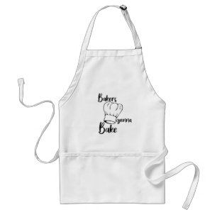 Bakers Gonna Bake // Fun Chef Quote Standaard Schort