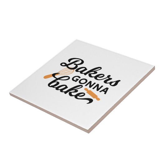 Bakers Gonna Bake Quotes I Tegeltje (Zijkant)