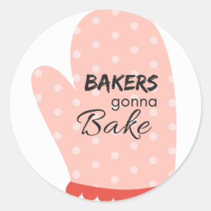Bakers Gonna Bake Ronde Sticker
