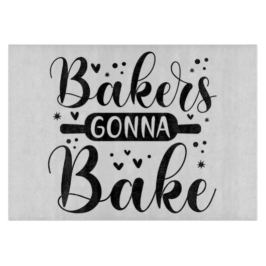 Bakers Gonna Bake Snijplank (Voorkant)