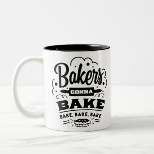 Bakers Gonna Bake Tweekleurige Koffiemok