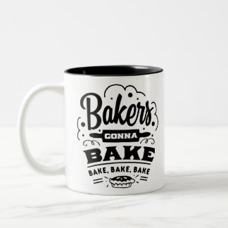 Bakers Gonna Bake Tweekleurige Koffiemok