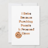 Baker's Humor: Ik bak omdat ik mensen sla Kaart (Voorkant)