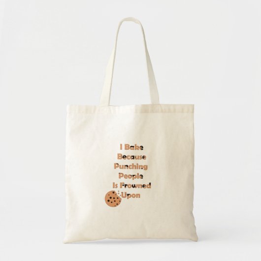 Baker's Humor: Ik bak omdat ik mensen sla Tote Bag (Voorkant)