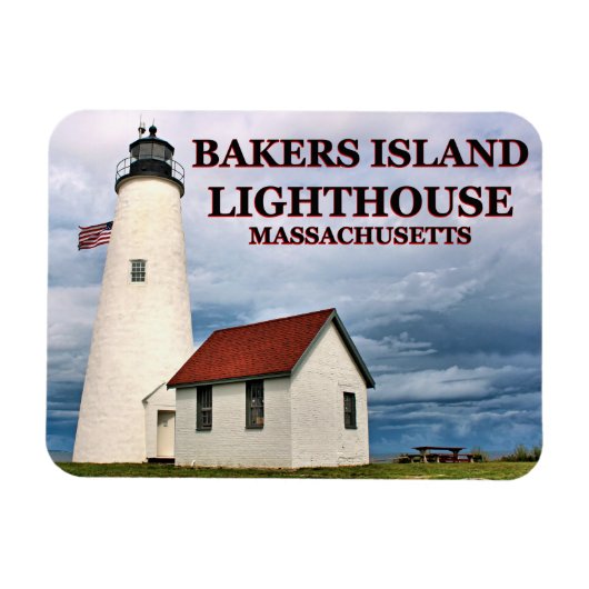 Bakers Island Lighthouse, MA Flexi Magnet Magneet (Horizontaal)