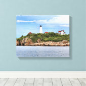 Bakers Island Lighthouse MA Wrapped Canvas (Insitu (Houten vloer))