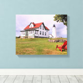 Bakers Island Lighthouse MA Wrapped Canvas (Insitu (Houten vloer))