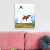 Bakers Island Lighthouse MA Wrapped Canvas Afdruk (Insitu (Woonkamer))
