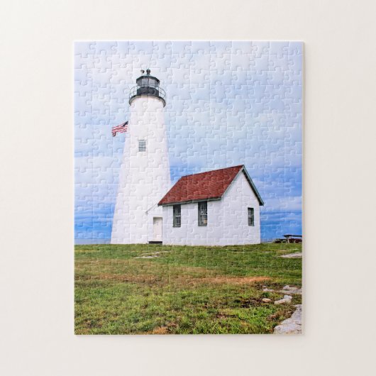 Bakers Island Lighthouse, Massachusetts MA Puzzle Legpuzzel (Verticaal)