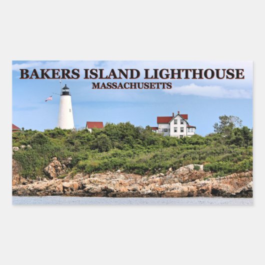 Bakers Island Lighthouse, Massachusetts Stickers (Voorkant)