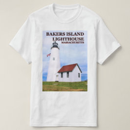Bakers Island Vuurtoren, Massachusetts T-shirt