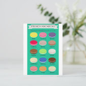 Baker's Joy Collectie: Franse Macarons Briefkaart (Staand voorkant)
