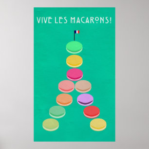 Baker's Joy Collectie: Macaron Eiffeltoren Poster