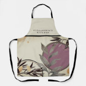 Baker's Kitchen | Jouw naam — Roze Waterverf Schort (Voorkant)