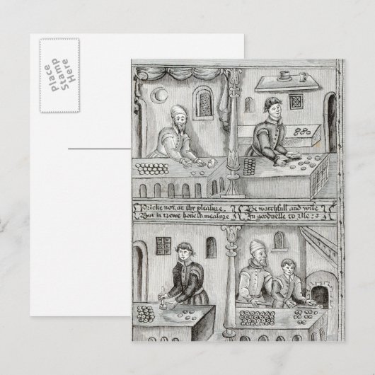 Bakers of York A.D., 1595-96 Briefkaart (Voorkant / Achterkant)