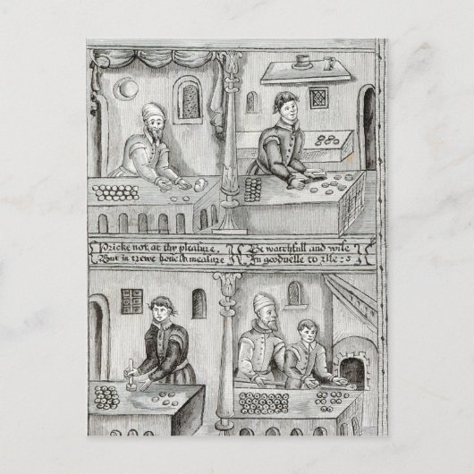 Bakers of York A.D., 1595-96 Briefkaart (Voorkant)