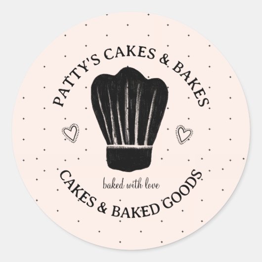 Baker's Pet Logo Roze Zwart Product Label (Voorkant)