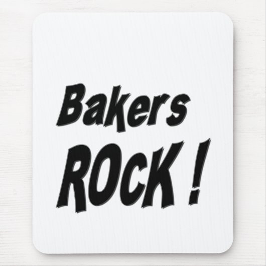 Bakers Rock. Mousepad Muismat (Voorkant)