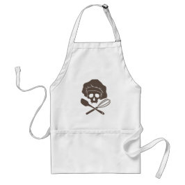 Baker's Skull met Toque Standaard Schort
