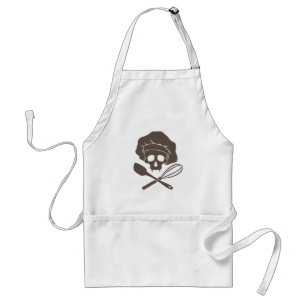 Baker's Skull met Toque Standaard Schort