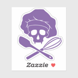 Baker's Skull met Toque Sticker