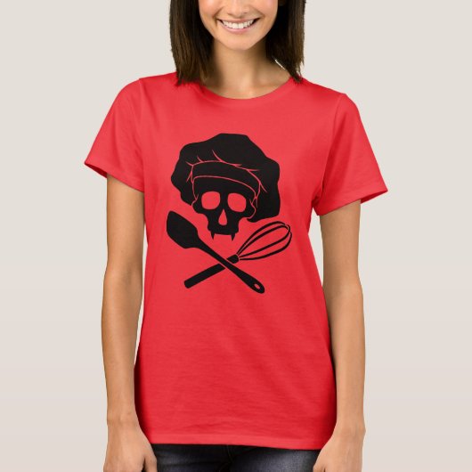 Baker's Skull met Toque T-shirt (Voorkant)