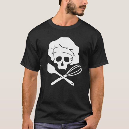 Baker's Skull met Toque T-shirt (Voorkant)