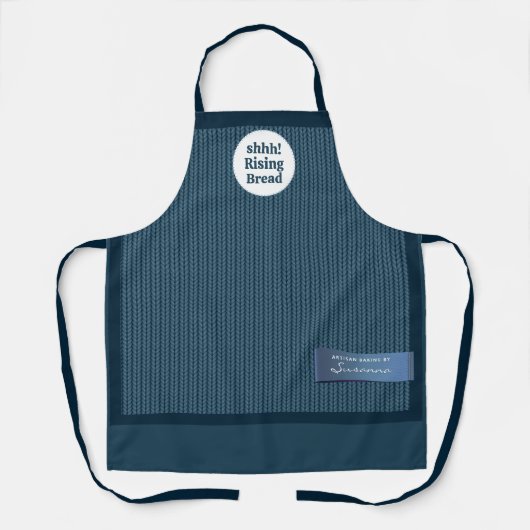 Baker's Sweater Shh Rising Dough Funny Apron Schort (Voorkant)