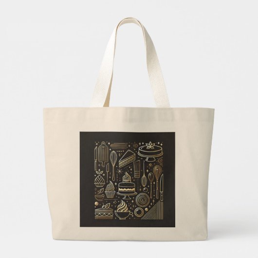 Bakers & taartontwerpers – Elegant & functioneel Grote Tote Bag (Achterkant)