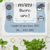 Baker's Tea Towel Nanna, Mama, Pap Gift (Blauw) Theedoek (Gevouwen)