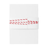 Bakers twine & krijtbord monogram buik band uitnodigingen wikkel (Achterkant Voorbeeld)