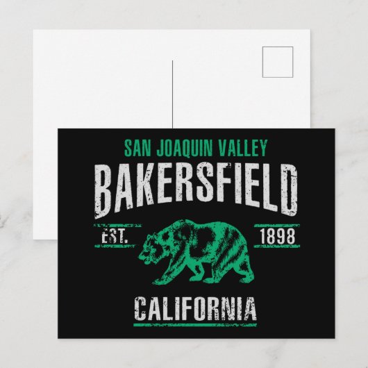 Bakersfield Briefkaart (Voorkant / Achterkant)